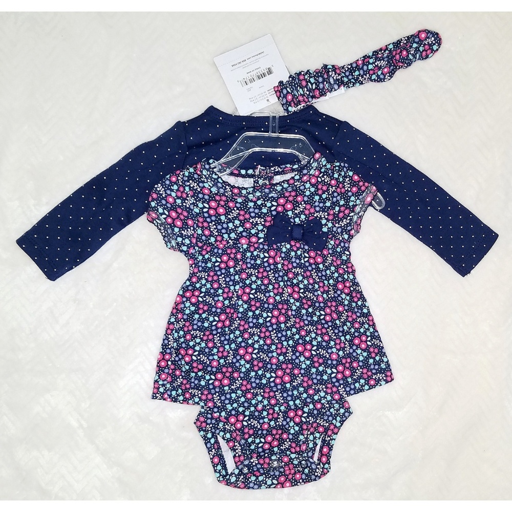 Child of Mine by Carters navy blue baby's set NWT